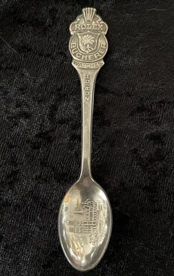 Vintage ROLEX Bucherer Watches ZURICH Souvenir Spoon 4 1/2 Inch 'B10012' Marked