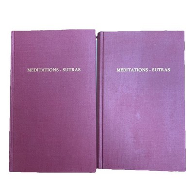 Mediations Sutras des Mahayana Buddhismus Band 1 & 2 Originalausgabe Buch