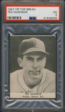 1947 Tip Top Bread Tex Hughson PSA 3 Boston Red Sox