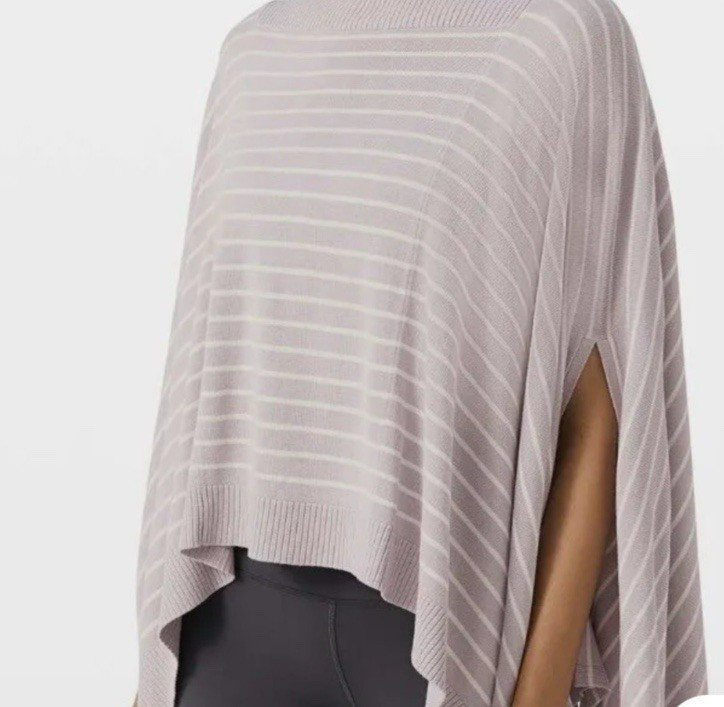 Lululemon Forward Flow Pullover Purple Striped Po… - image 1