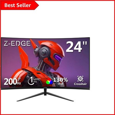 Immerse in Gaming: 24'' Curved Monitor, 200Hz Bildwiederholfrequenz, 1ms Reaktionszeit