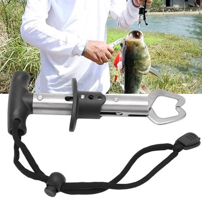 Fish Grip Lip Trigger Lock Gripper Clamp Fish Pliers Grab Stainless Steel Fi SET