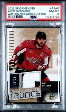 2022 SP Game Used Authentic Fabrics Alex Ovechkin #AFAO Patch 28/35 PSA 8