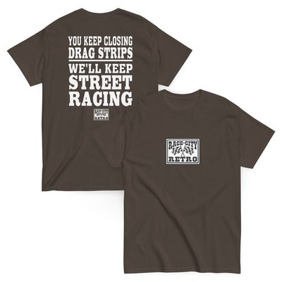 STREET RACERS TWO SIDED T SHIRT by RACE CITY RETRO