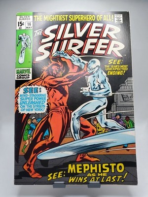 Silver Surfer #16 Marvel 1970 3rd App of Mephisto!! Stan Lee & John Buscema!!