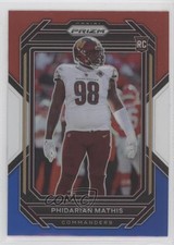 2022 Panini Prizm Rookies Red White & Blue Prizm Phidarian Mathis #390 0ym4