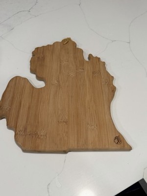 Totally bamboo Michigan Mitten Cutting Board, 13-1/4'' x 11-3/4''
