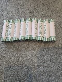 America EMERGING LIBERTY DIMES 1776–2026 Uncirculated 9 Count Rolls P Mint