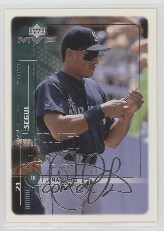 1999 Upper Deck MVP Silver Script David Segui #195 0o9