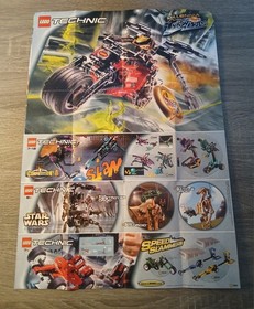 LEGO Technic Throwbots Spark 8522 Slizer w/Case Disks Manual Poster