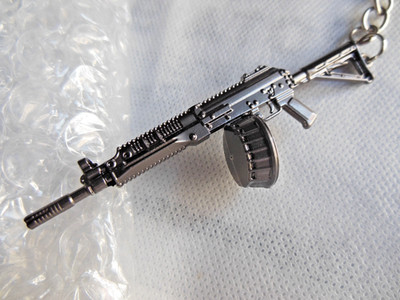 QBZ - 3  /  9mm  DRUM * Keychain /  PUBG  * { Large  Size }  *Free  Shipping