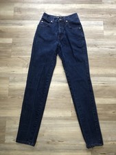 Vintage 90s Rare Levi's 900s Series Dark Wash High Waisted Denim Jeans Size 1