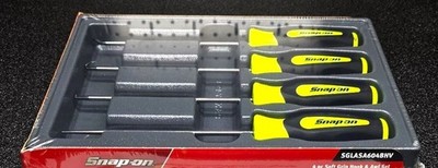 *NEW* Snap-on SGLASA604BHV Pick Set, HEAVY DUTY *LARGE HI-VIZ YELLOW HANDLES*