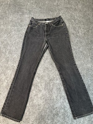 Vtg Guess 90's Women's Size 28 High Waisted Black Denim Straight