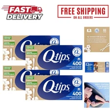 Organic Cotton Swabs 400 Count Pack of 4 - Ultimate Eco-Friendly Beauty Tool