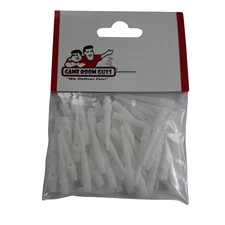 Game Room Guys White Soft Plastic Dart Tips 2BA 3-16" Set of 50