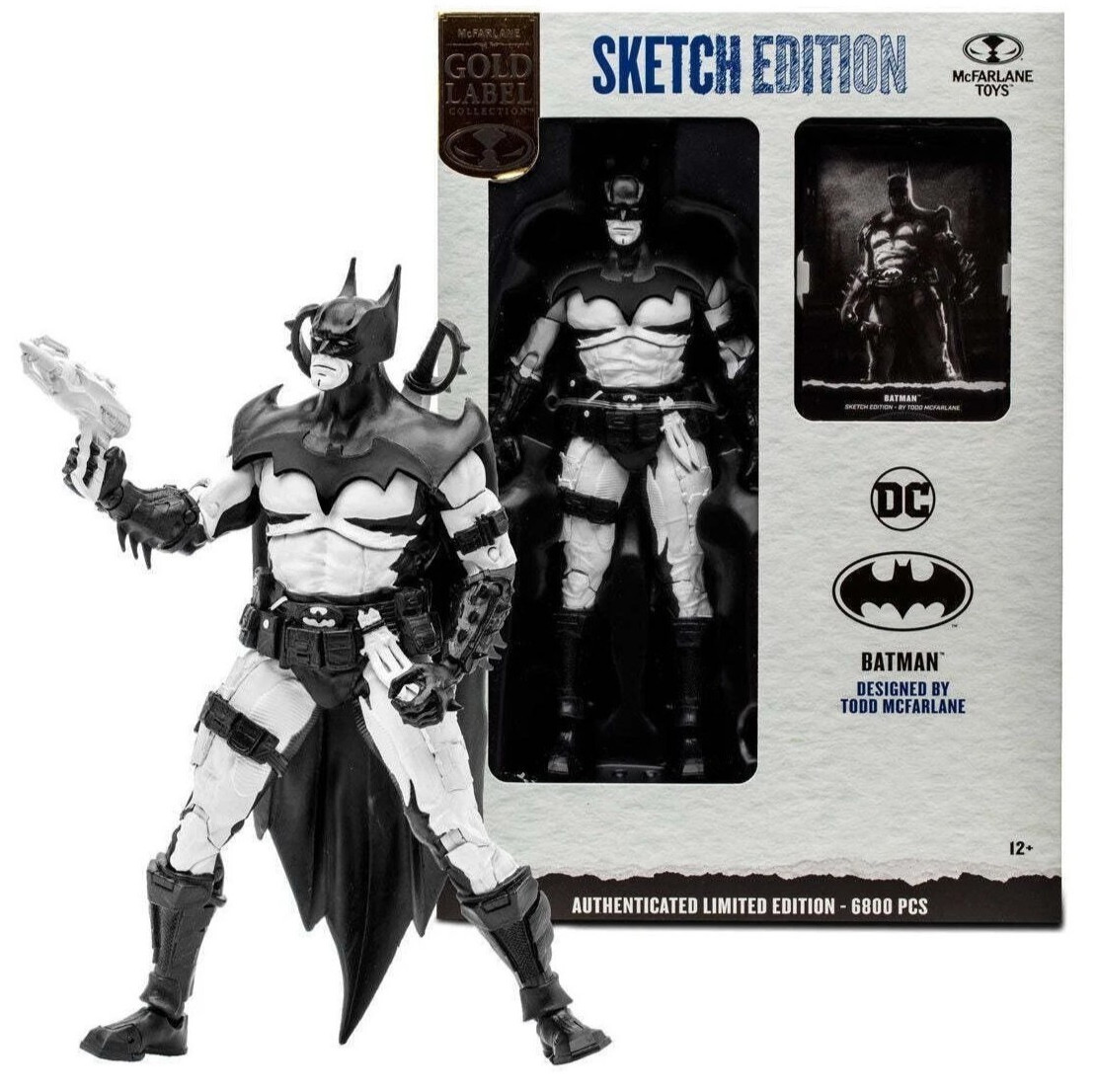 McFarlane Toys DC Multiverse Batman by Todd McFarlane Sketch Edition Gold Label