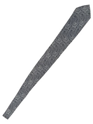 The Tie Bar Herren Krawatte Seide Grau Paisley Business Elegant