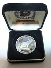 1988 Loyal Order of Moose Centennial Plaza 1 oz .999 Silver Round Coin in Box