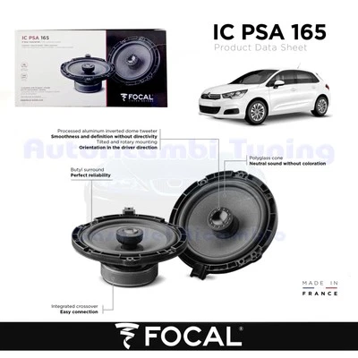Enceintes Coaxiales FOCAL Plug Et Play IC PSA 165 Pour CITROEN C4 II - Photo 1/4
