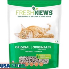 Recycled Paper Cat Litter Odor Control Non Clumping Dust Free Biodegradable New
