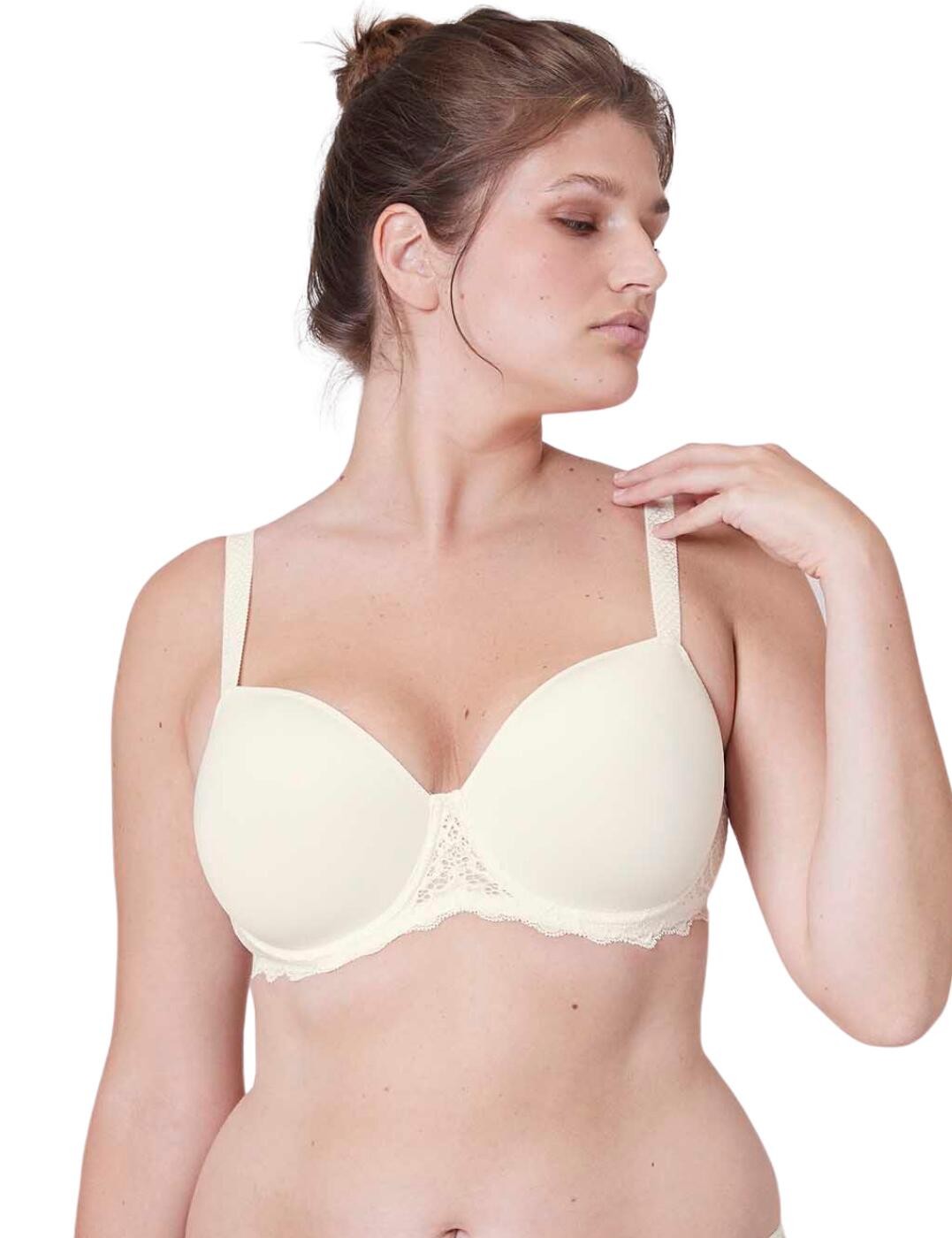 36C Simone Perele Caresse Bra Spacer Plunge Underwired Luxury Lingerie 12A343