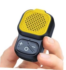 Mini Bluetooth Speaker Clip On Wearable Portable Speaker Small Yellow