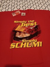 Vintage 2000 Michael Schumacher F1 Ferrari Racing Red T-shirt, Large (NEW)