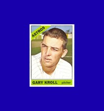 1966 Topps Gary Kroll #548 - RARE Hi # - SP - Houston Astros - Mint