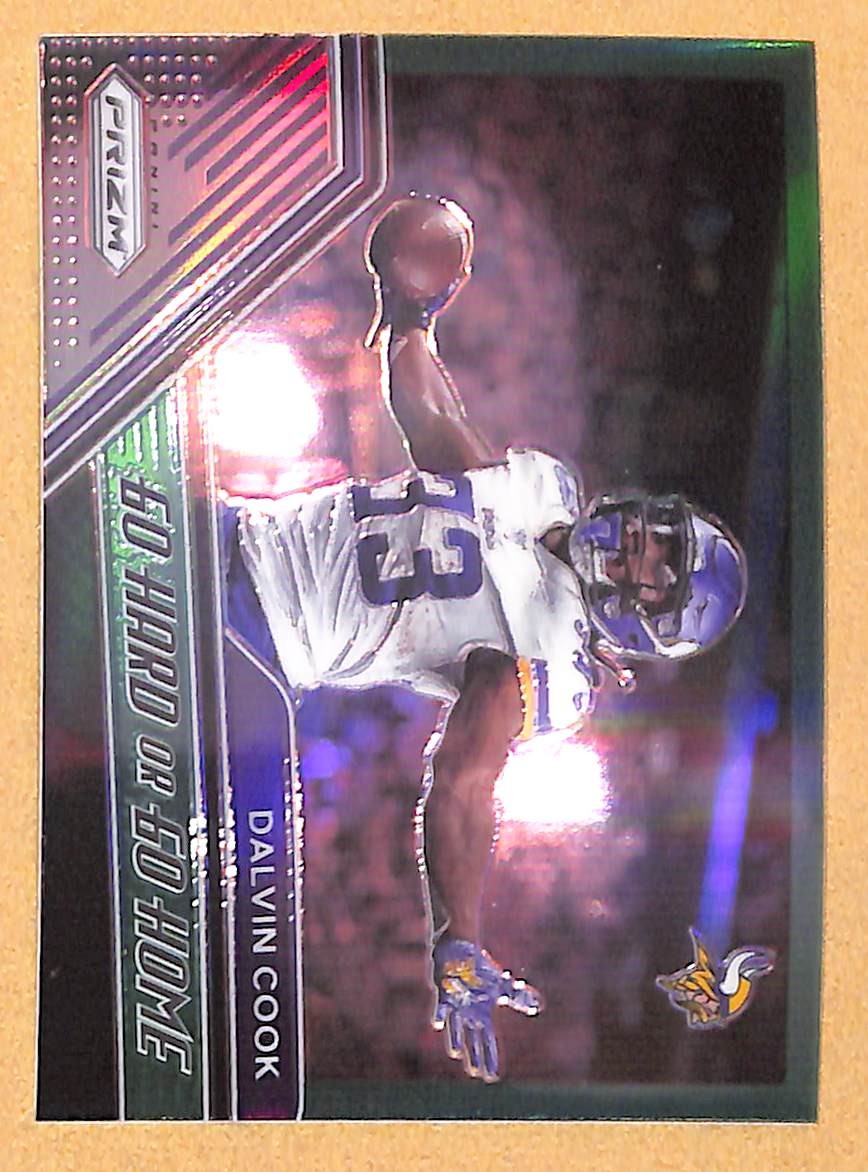 2020 Panini Prizm Go Hard or Go Home Prizms Green #9 Dalvin Cook - NM-MT
