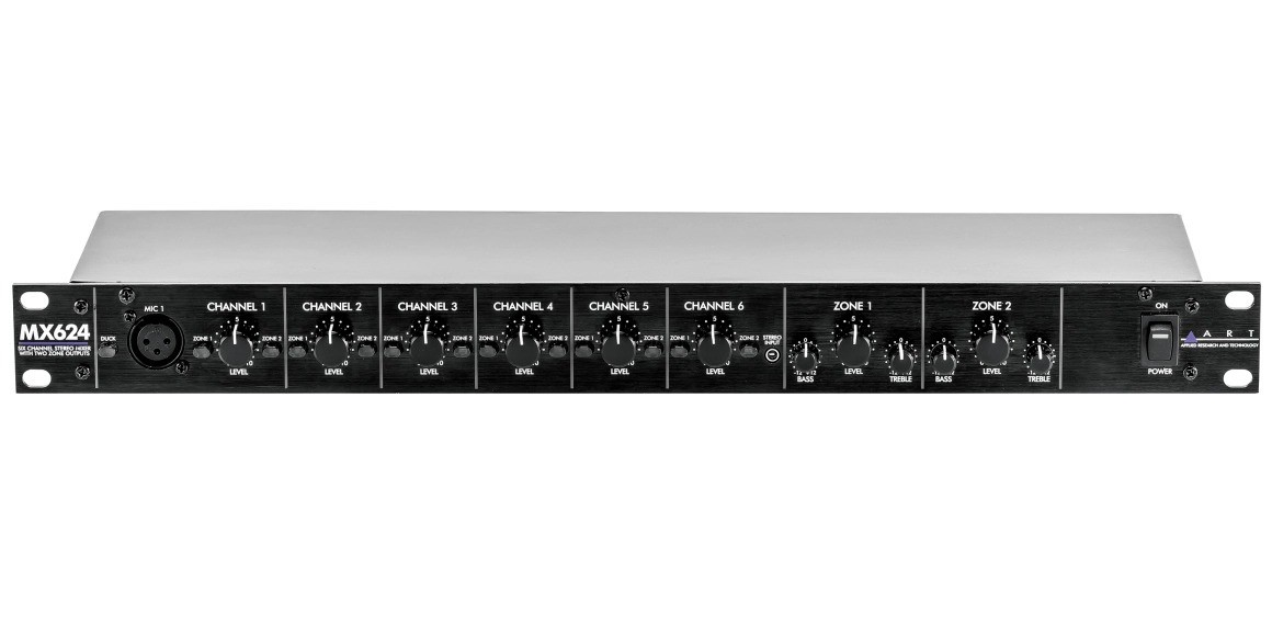 ART PRECISION MX624 - MIXER STEREO A 6 CANALI RACKMOUNT