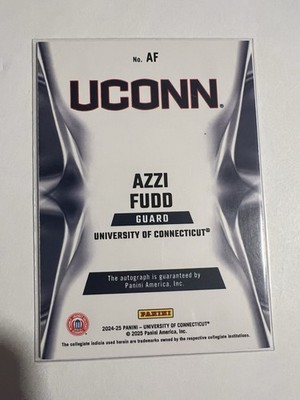 Panini 2024-25 Contenders Azzi Fudd UConn Huskies Autograph