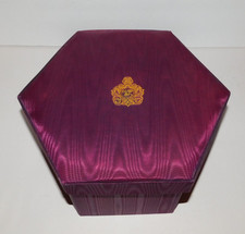 NEAT PURPLE PADDED HAT OR PERFUME BOX WITH VL MONOGRAM