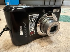 Black Nikon COOLPIX L20 10.0MP 3.6x zoom Digital Camera - Tested 2010