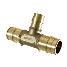 1 Pack XFITTING 1" x 1" x 3/4" PEX-A Tee, Expansion Tee, Lead Free Brass