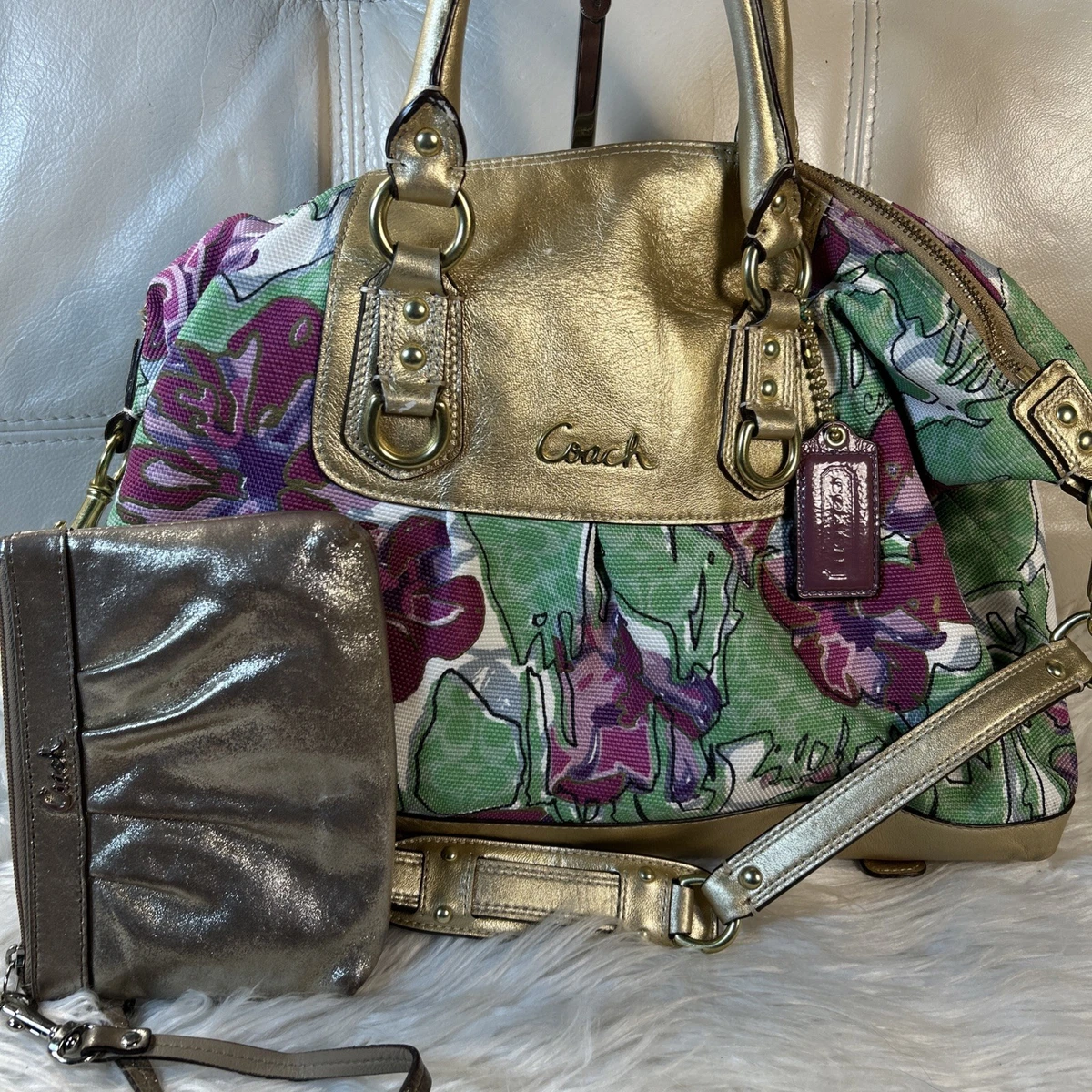 Coach Satchel/Top Handle Bag Purple Bags & Handbags for Women for