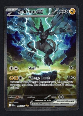 ZEKROM EX SPECIAL ART RARE ゼクロムex SAR Zekrom ex 166/086 Black Bolt Special Illustration Rare Pokemon TCG