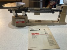 Ohaus Triple Beam Balance Scale 2610g Vintage Made In USA Clean Works Manual