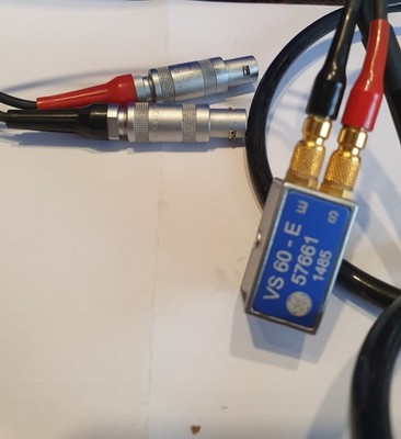 KrautKramer VS60-E Dual Element Angle Beam Probe with Lemo Cable-NDT nur EU