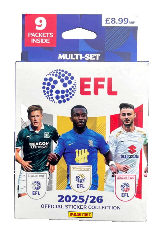 PANINI EFL 2025/26 STICKER MULTI-SET ~ NEW SEALED ~