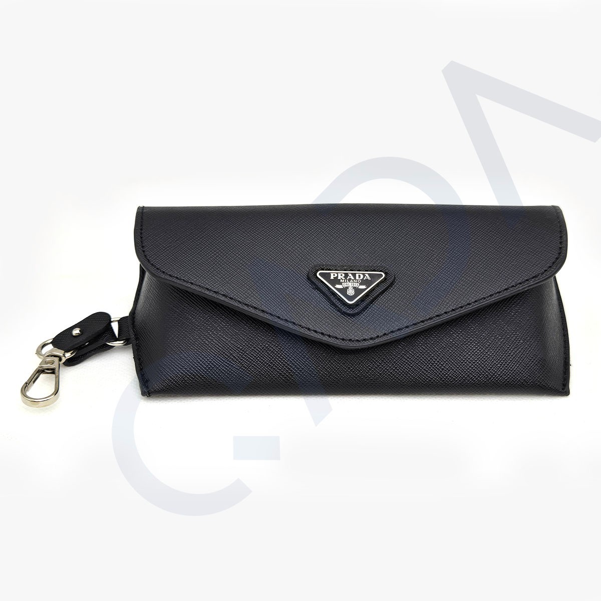 Prada Saffiano Semi-hard Leather Case for Eyeglasses Sunglasses w