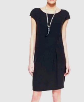 EILEEN FISHER, CLASSY LITTLE BLACK DRESS, TIMELESS, (Medium)