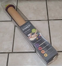Joseph Joseph Duo Adjustable Thickness 13.6" Wood Rolling Pin Adjust To 4 Sizes