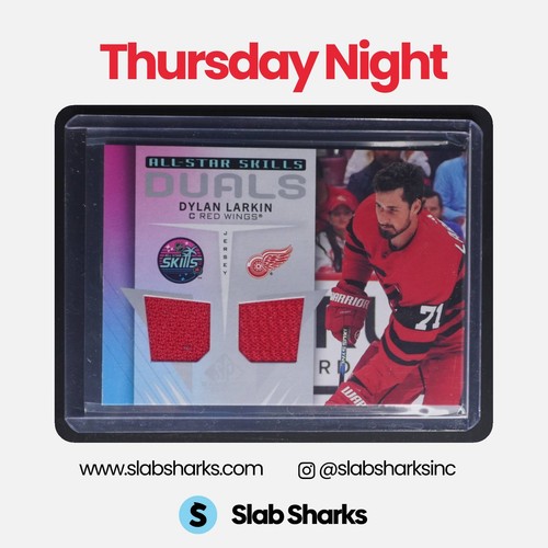 2023 UPPER DECK SP GAME USED DYLAN LARKIN ALL STAR SKILLS DUALS JERSEY
