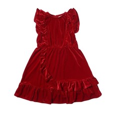 NWT 2 7 8 VIGNETTE Shimmering Red Velour HADLEY Holiday Dress