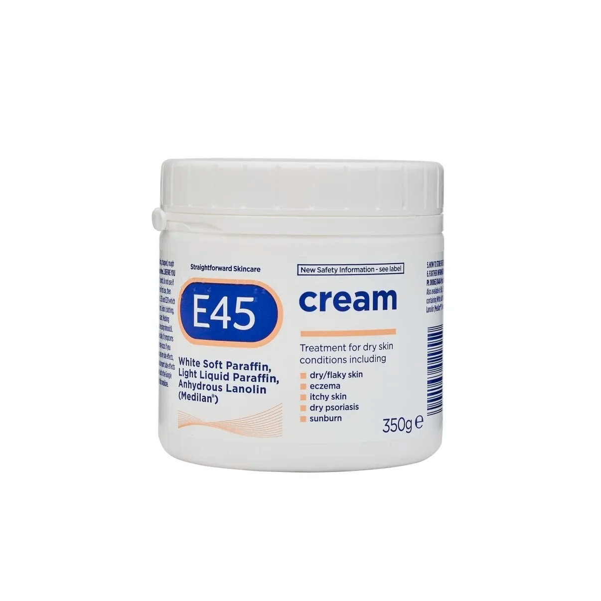 E45 Cream 350 G Â Cream For Dry, Irritated Skin Â Moisturiser To Soothe Dry & Sensitive Skin - Dermatologically Tested Eczema Dermatitis Cream Â - Image 2