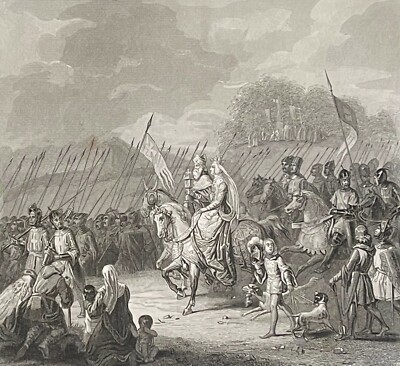 Margerite aus Frankreich Philippe Auguste Und Königin Ungarn Crusade 1196 C 1840
