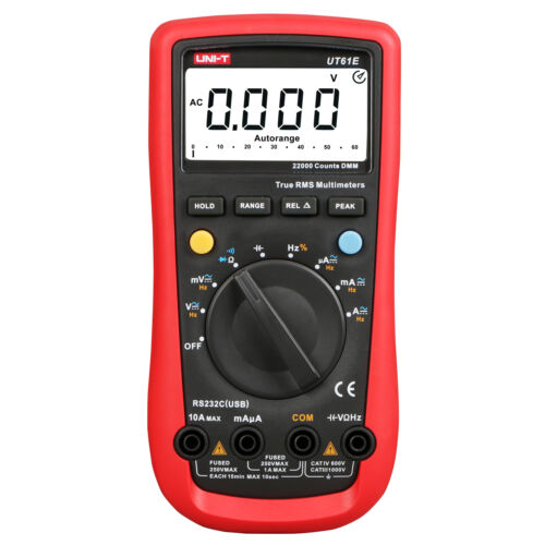 UNI-T UT61E Digital Multimeter True RMS Peak Meter PC Connect AC/DC Voltage - Picture 1 of 7