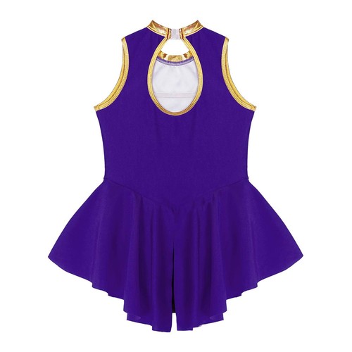Kids Girls Circus Ringmaster Cosplay Costume Halloween Sequins Mesh Romper Dress - Picture 20 of 21
