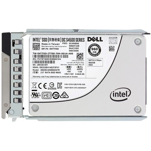 Dell Intel 4T7DD S4500 960GB SATA 6Gb 2.5" SATA Enterprise SSD Solid State Drive - Picture 2 of 4
